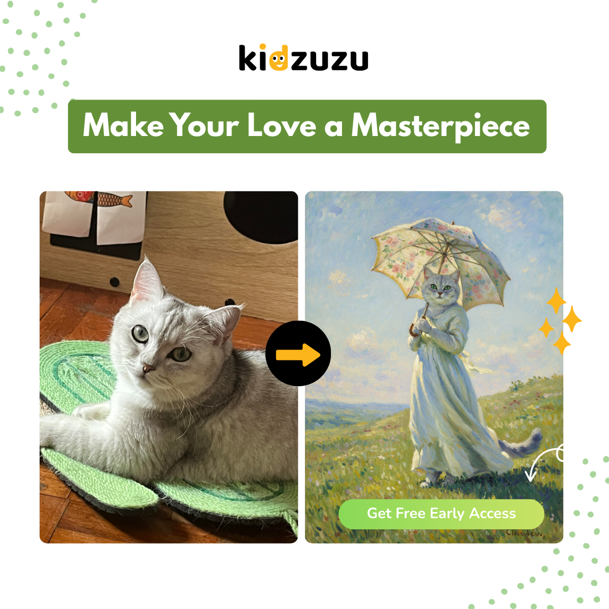 Monet Style Pet Portrait