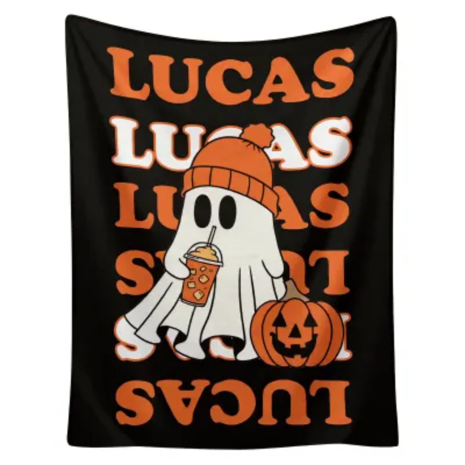 Ghost & Pumpkin Blanket