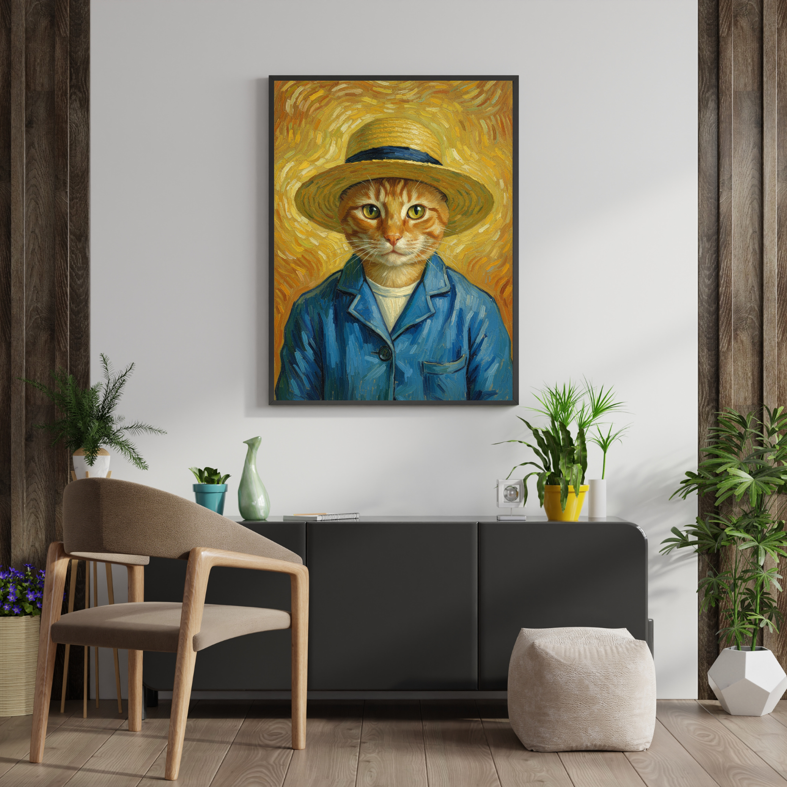 Portrait with a Straw Hat
