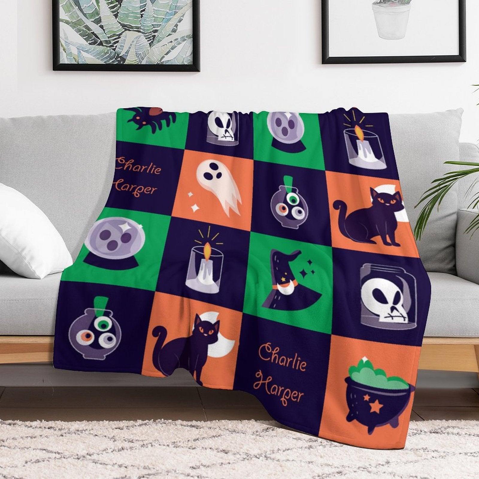Halloween Patchwork Blanket