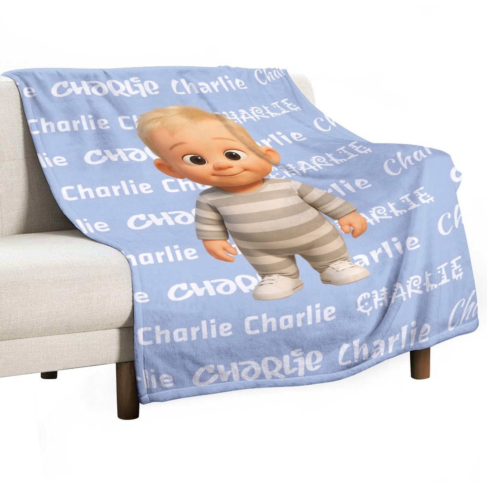 Character & Name Pattern Blanket