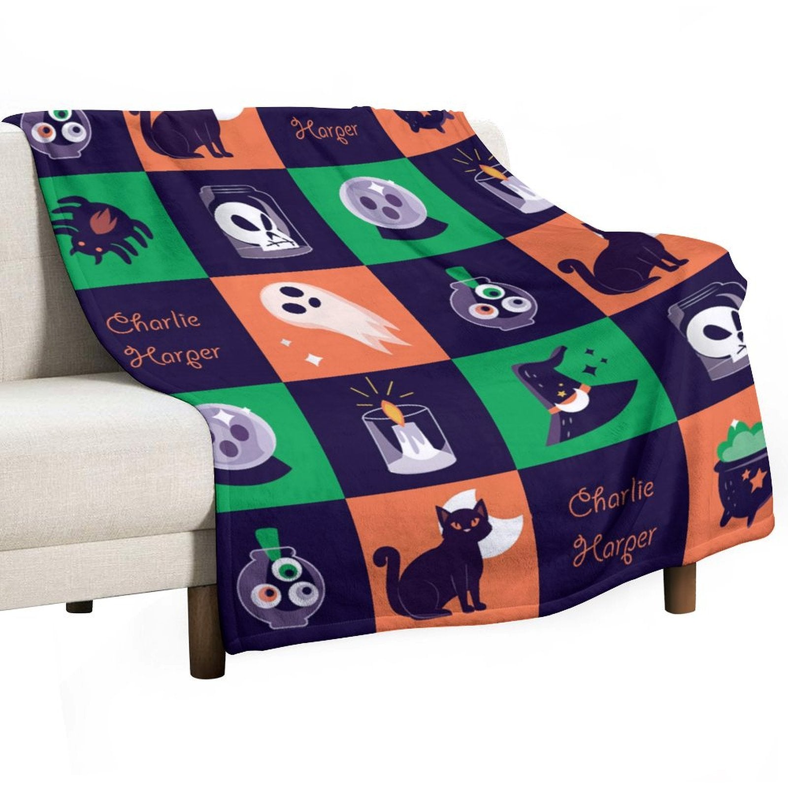Halloween Patchwork Blanket