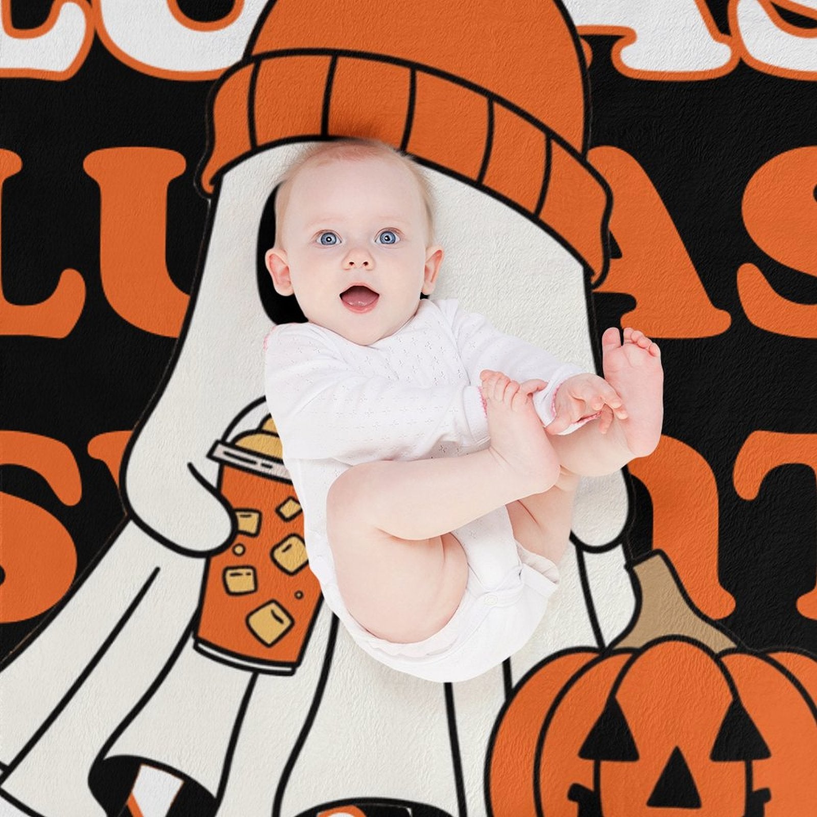 Ghost & Pumpkin Blanket