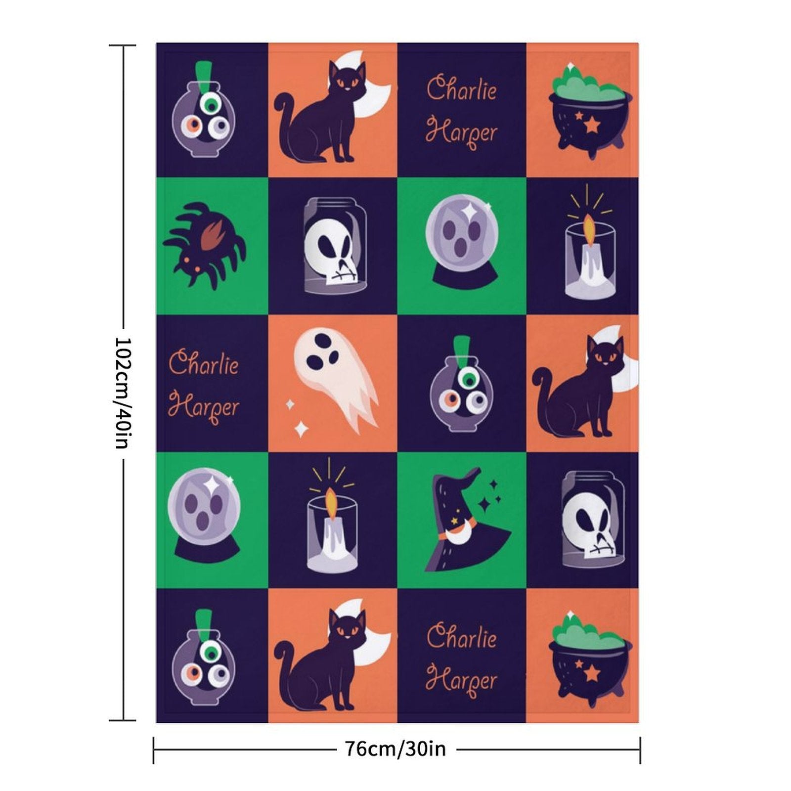 Halloween Patchwork Blanket