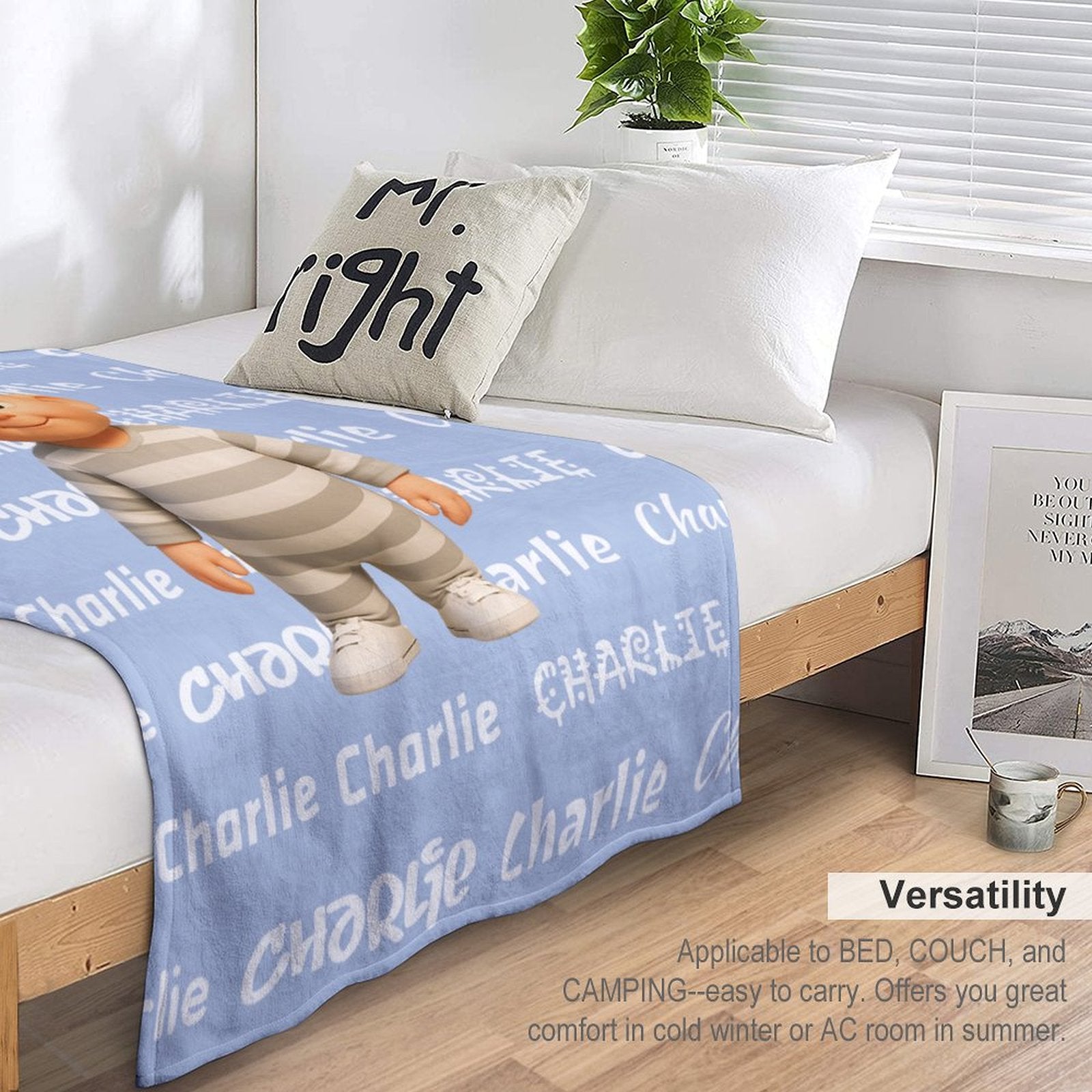 Character & Name Pattern Blanket