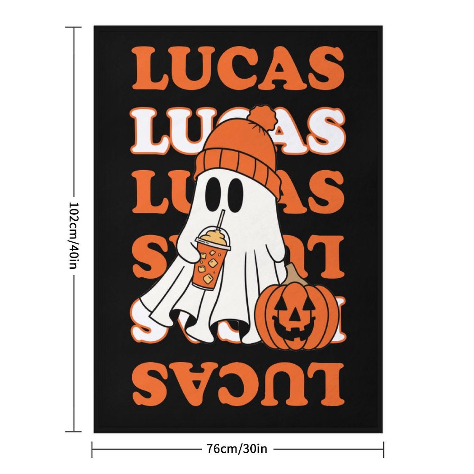 Ghost & Pumpkin Blanket