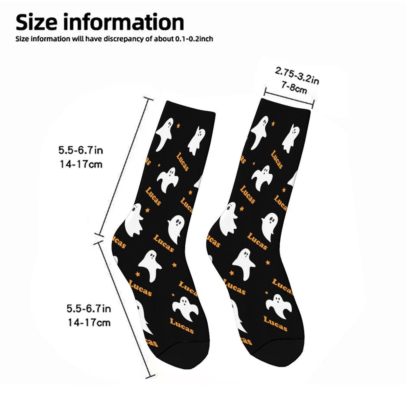 Ghost Name Socks