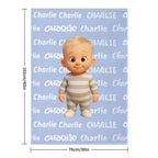 Character & Name Pattern Blanket